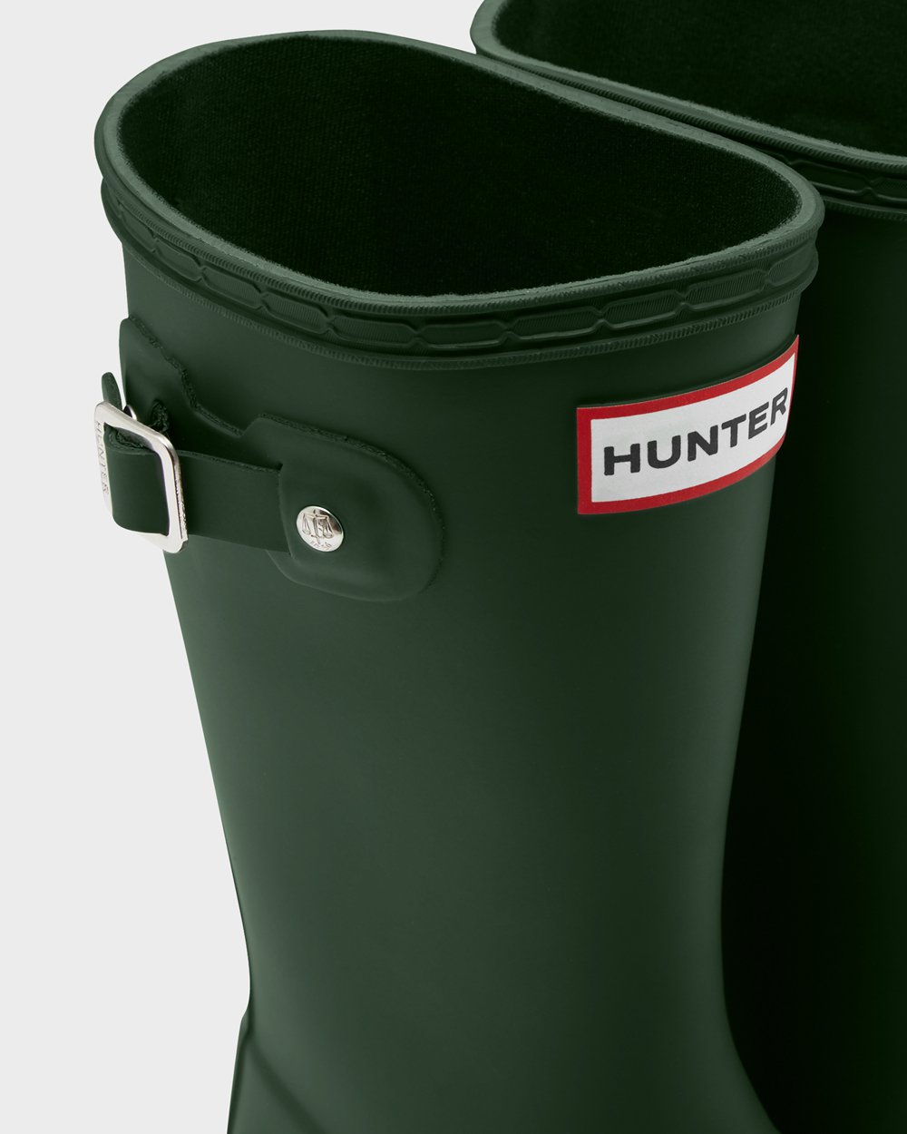 Hunter Original Big Rain Boots - Outlet Store Kids Green - BSTMWA375